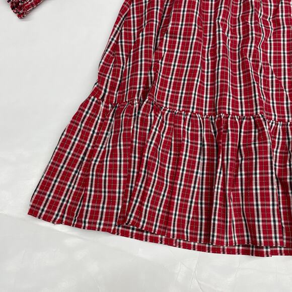 NWT Gabby Size 10 Red Plaid Dress - Picture 3 of 7